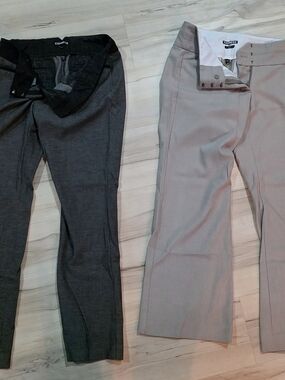 Express Women's Dress Pants in Charcoal and Taupe